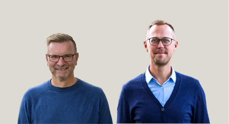 Kollage över Magnus Alphonce och Markus Sand.